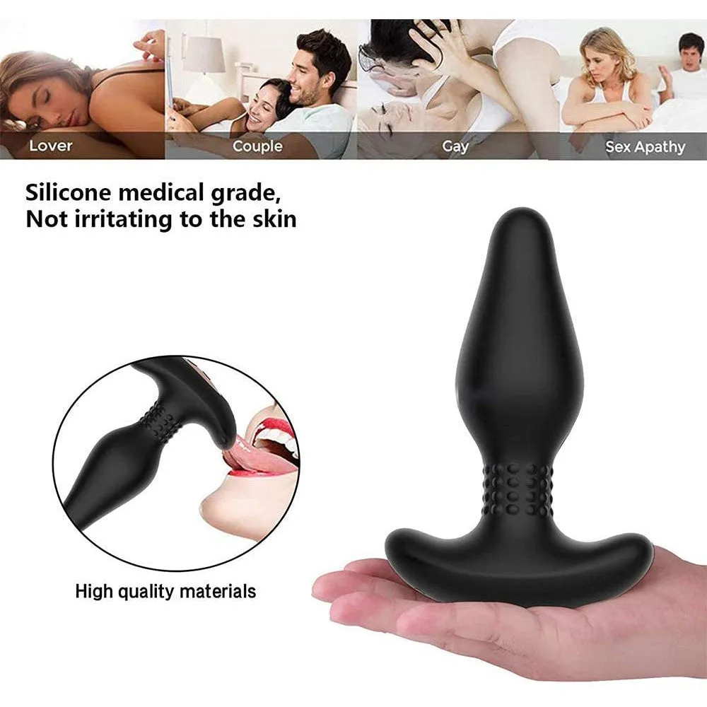 Tracy's Dog - Carl Anal Plug with Remote Control (Black)