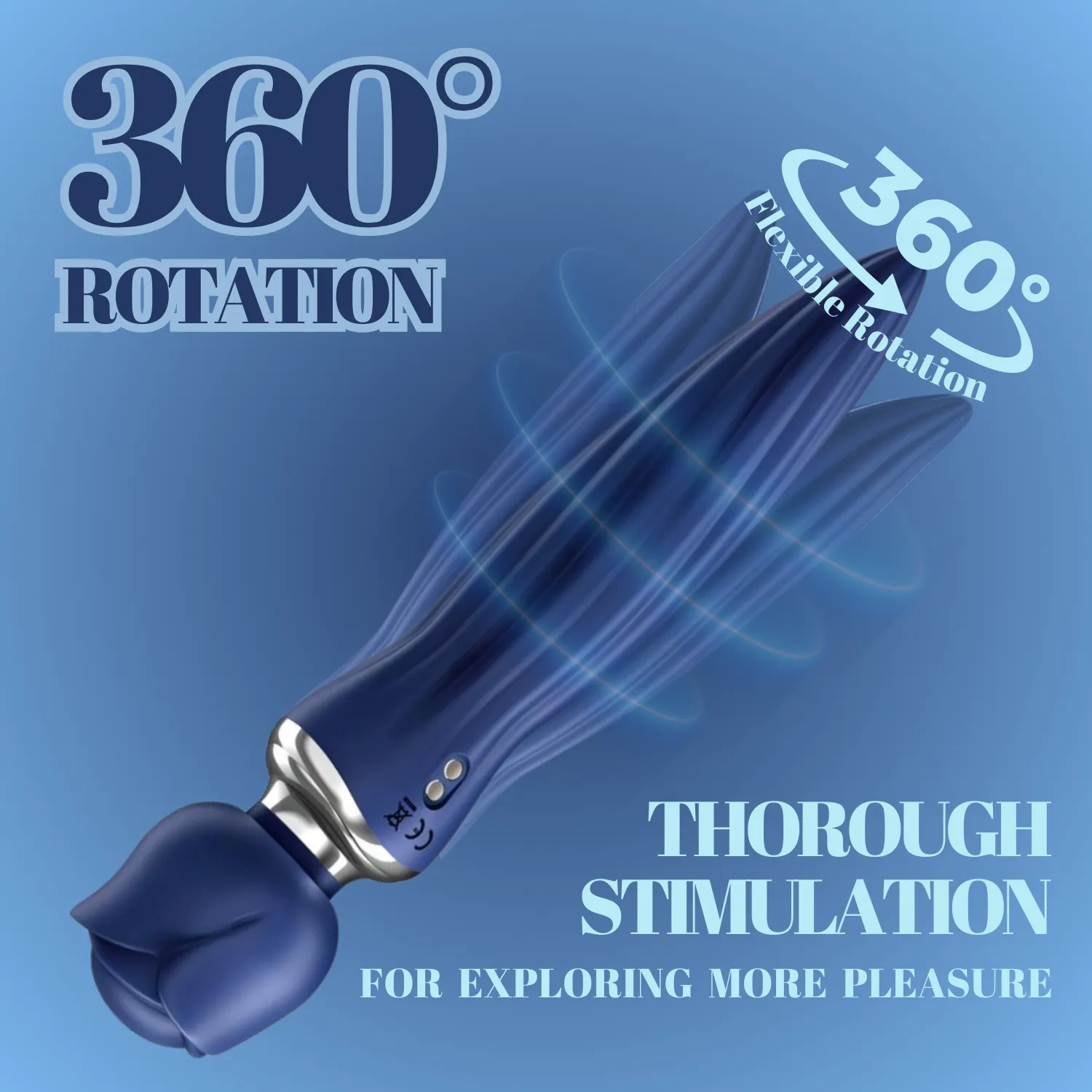 Unisex Anal Plug Head Vibration Roration Butt Plug Anal Sex Prostate Massager
