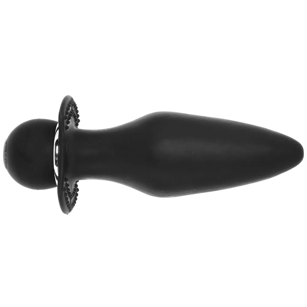 Vibrating Silicone Booty Rider Vibe in Black