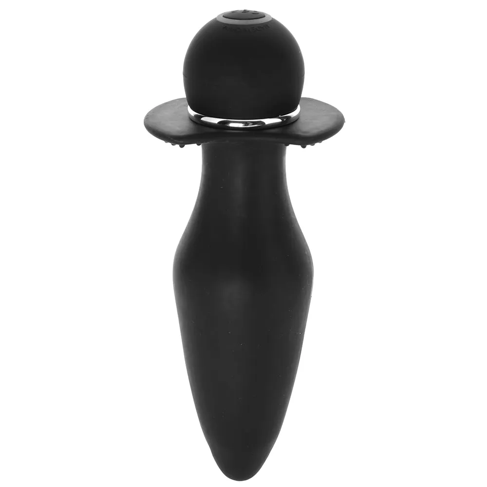 Vibrating Silicone Booty Rider Vibe in Black