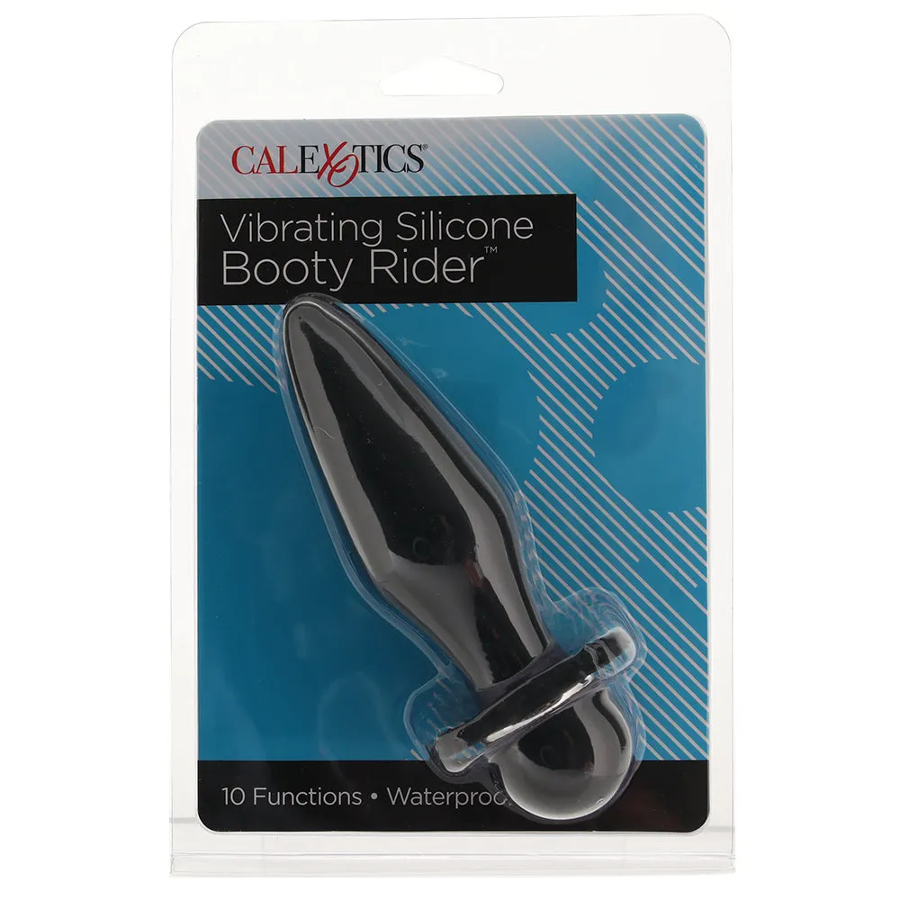 Vibrating Silicone Booty Rider Vibe in Black