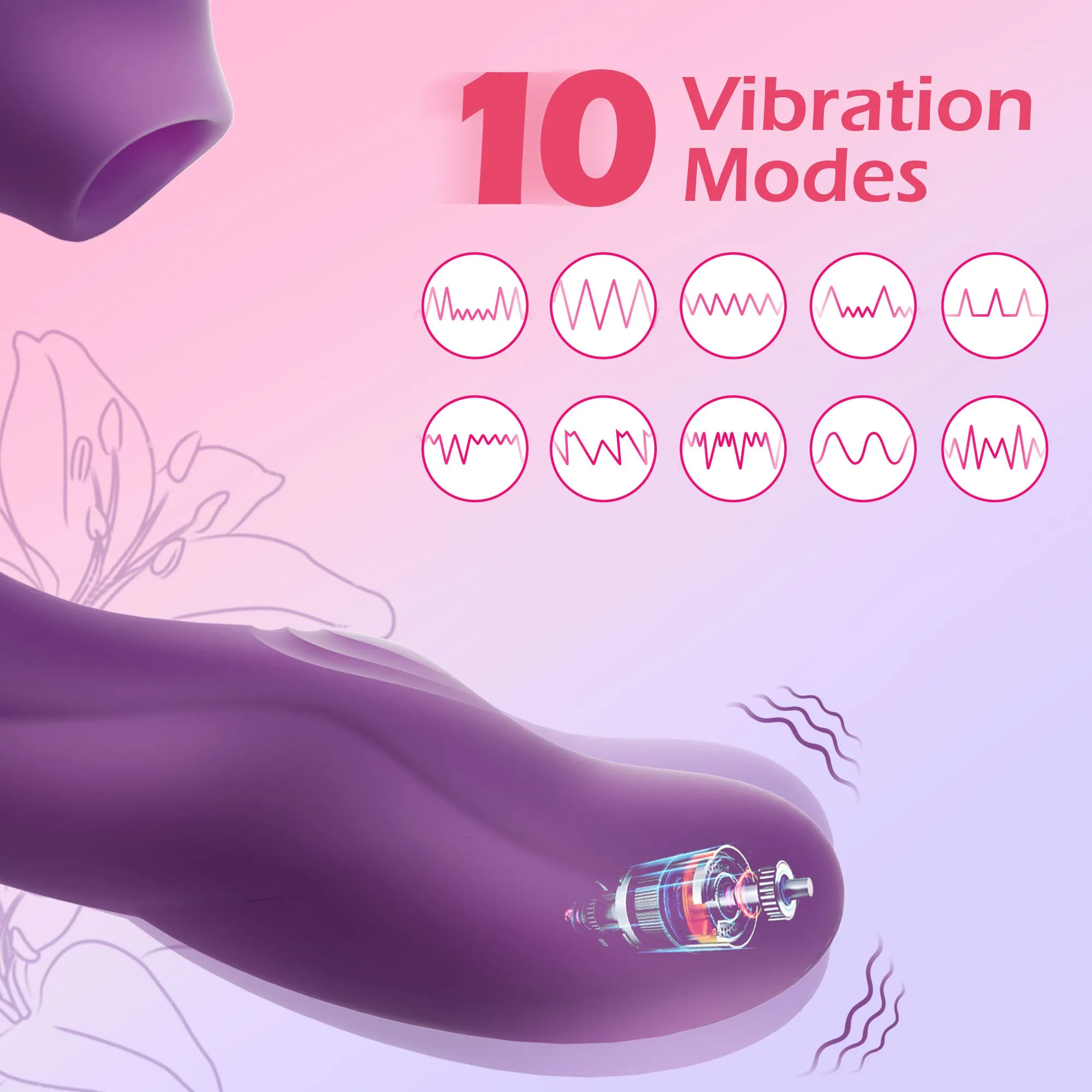 Vibrator for Women, AMOVIBE 3 in 1 Vibrator with 10 Vibration & 5 Licking Modes, Rechargeable Sex Toy for Women G Spot Vibrator Pleasure, Adult Sex Toys for Women and Couple