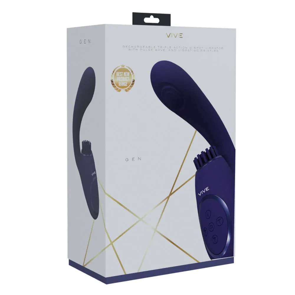 Vive Gen G-Spot Thumping Vibrator With Clitoral Ticklers