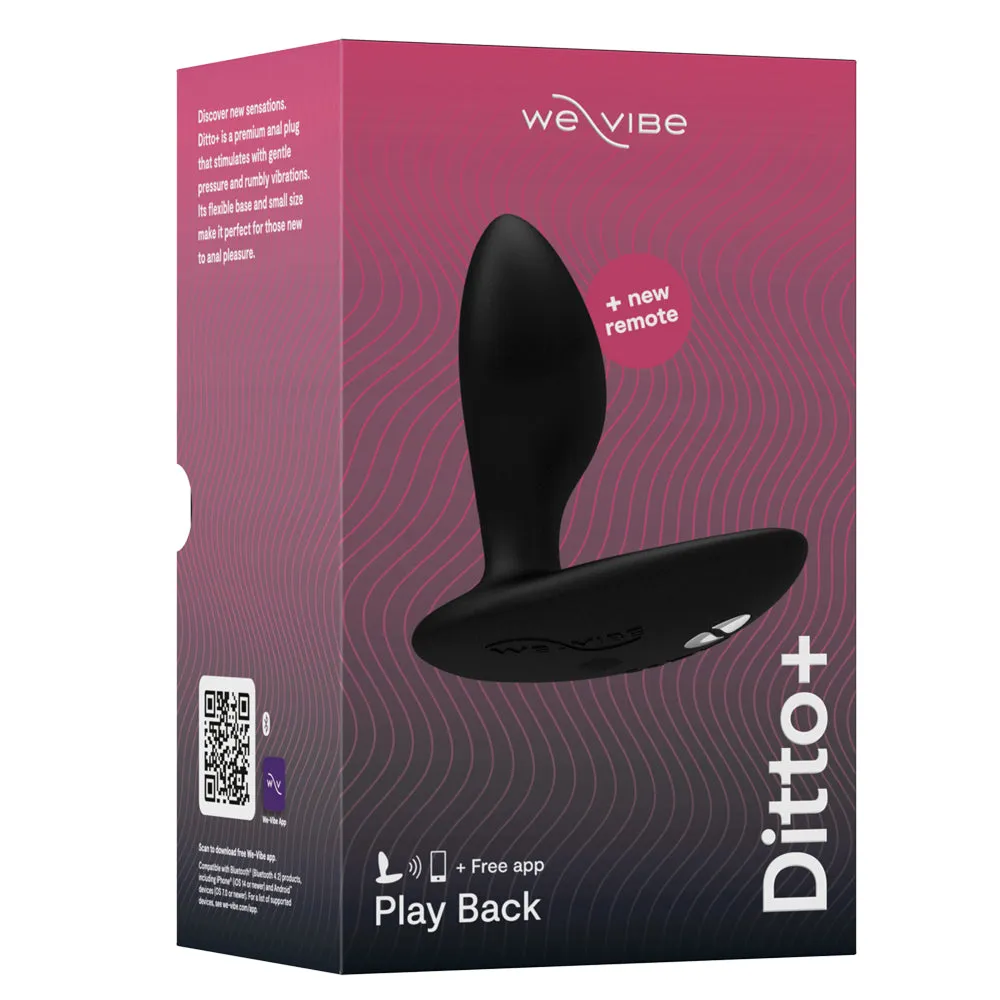 We-Vibe Ditto  App-Compatible Vibrating Anal Plug With Remote