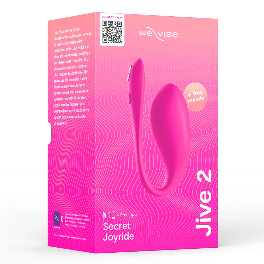 We-Vibe Jive 2 App-Compatible G-Spot Egg Vibrator With Remote