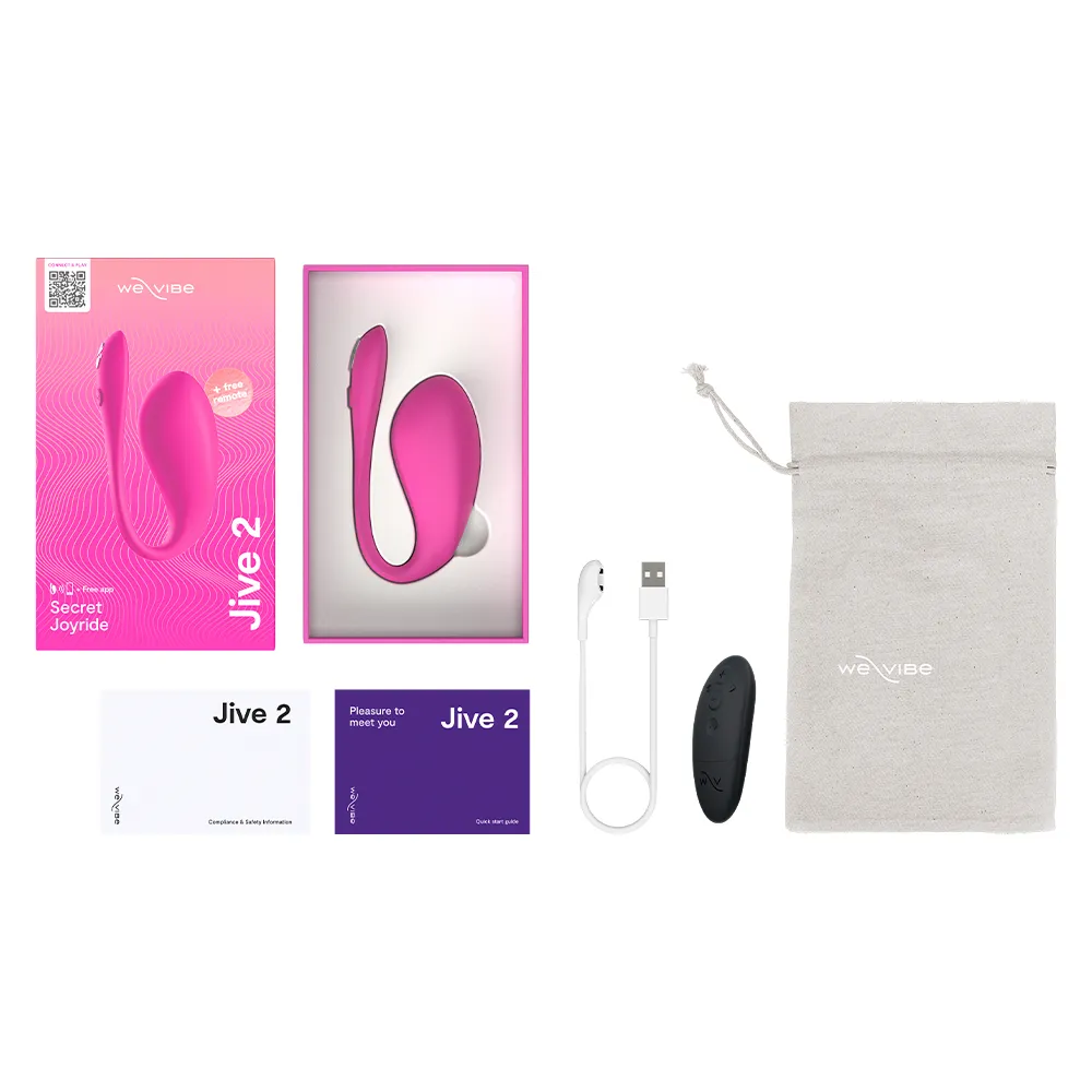 We-Vibe Jive 2 App-Compatible G-Spot Egg Vibrator With Remote