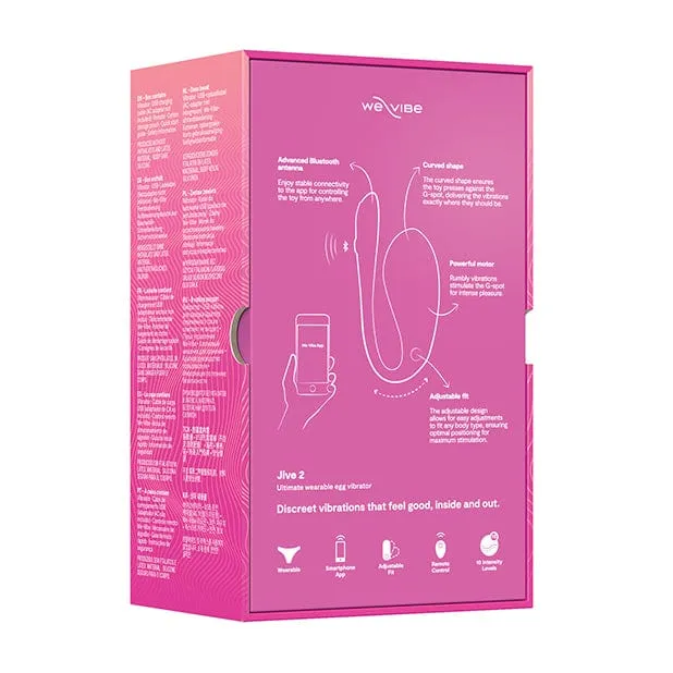 We Vibe - Jive 2 App-Controlled Egg Vibrator Secret Joyride (Electric Pink)