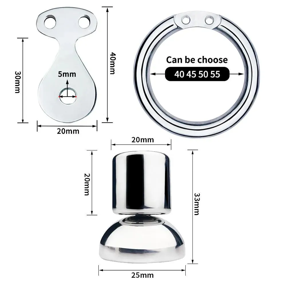 Wearable Sissy Chastity Belt Cage with Realistic Dildo