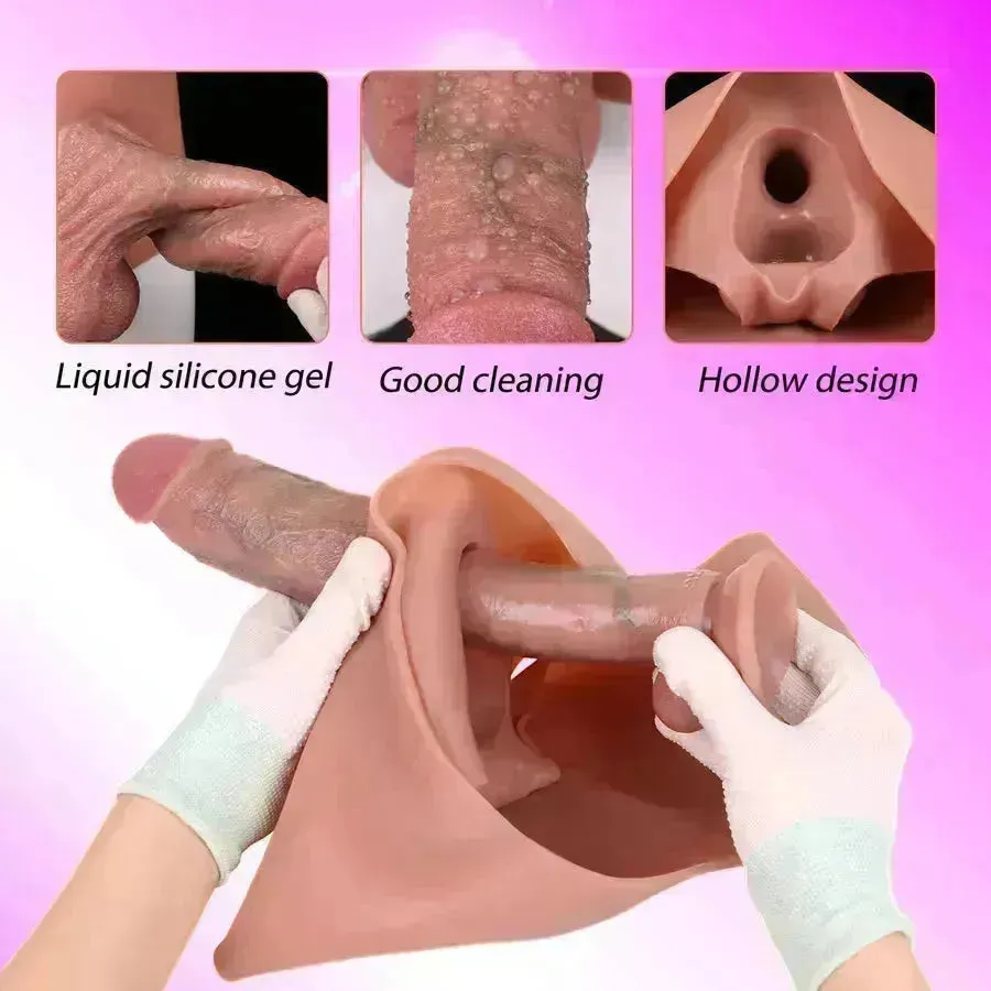 Wearable Strap On Hollow Dildo