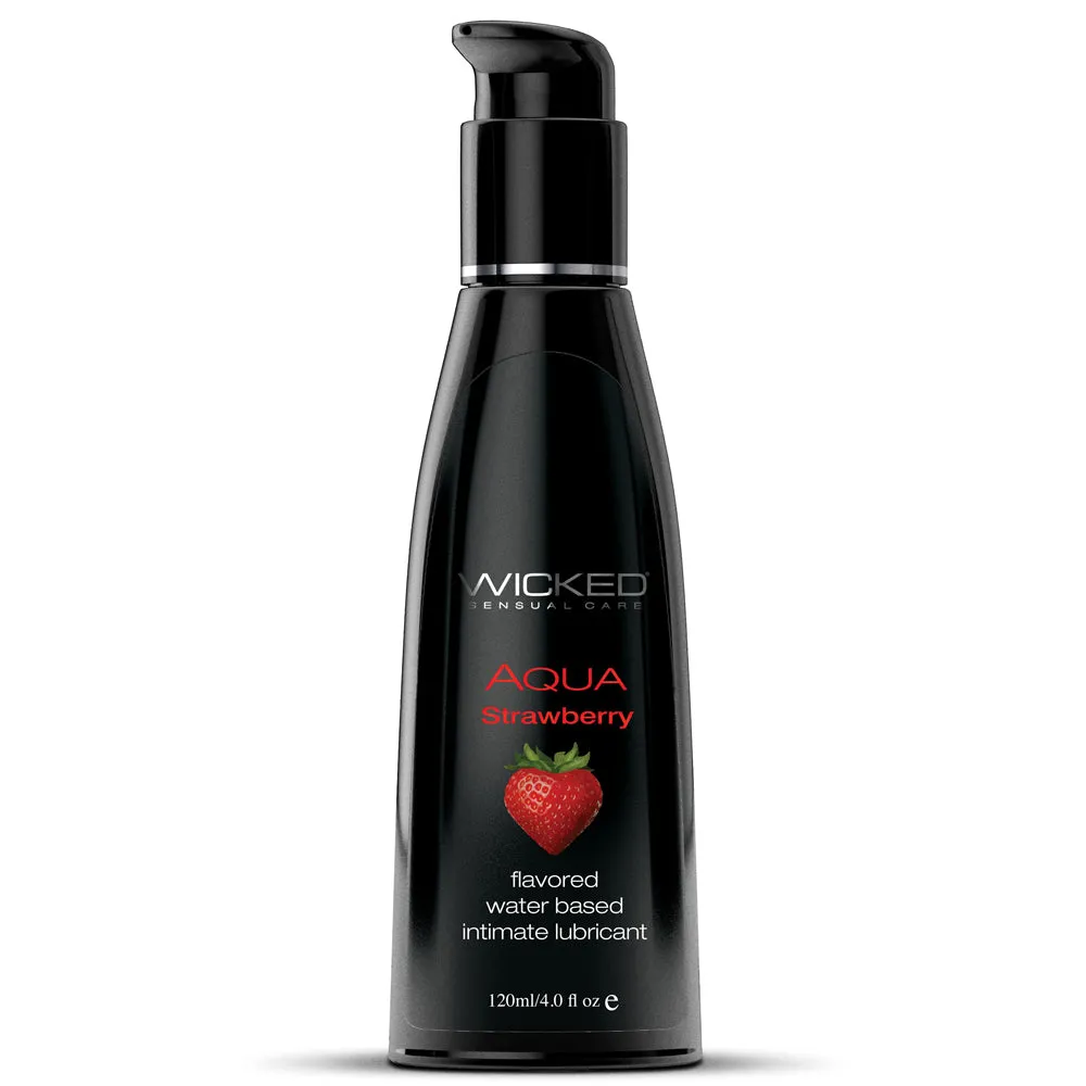 Wicked Aqua Flavoured Water-Based Lubricant - Strawberry