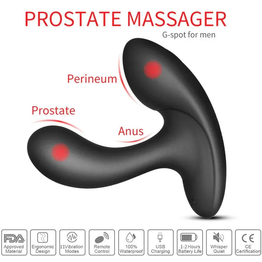 Wireless Dual Motor Vibrating Prostate Massager