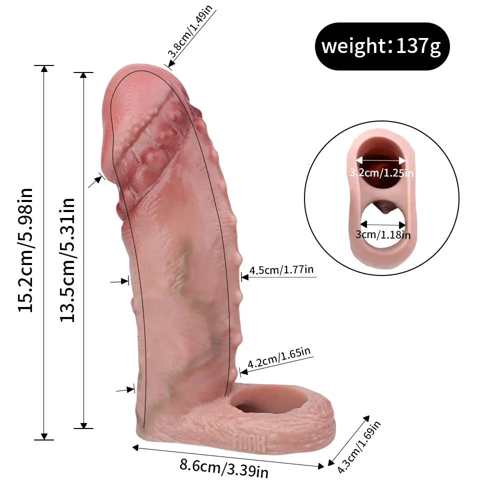 Xinghaoya Realistic Silicone Dick Sleeve