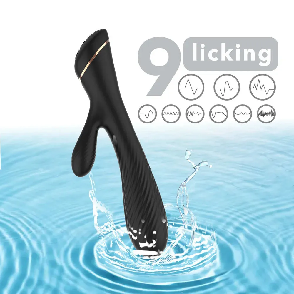 Xinghaoya Silicone Black Rabbit Vibrator